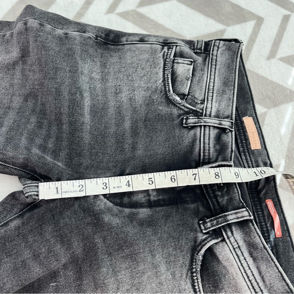 Anthropologie Pilcro Distressed‎ Slim Boyfriend Jean Black size 26 - Picture 11 of 12